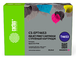 Картридж струйный Cactus CS-EPT46S3 T46S3 пурп.пигм. (30мл) для Epson SureColor SC-P700 с чипом