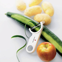 Овощечистка для овощей и фруктов Victorinox Potato Peeler белый упак.:европодвес (7.6073.7)