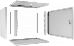 Шкаф коммутационный Cabeus (WSC-05D-9U55/45M) настенный 9U 550x450мм пер.дв.металл 30кг серый 390мм IP20 сталь