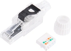Коннектор Rexant (02-0281) кат.6 RJ45 прозрачный