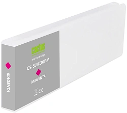 Картридж струйный Cactus CS-SJIC30PM C33S020641 пурпурный (295мл) для Epson ColorWorks TM-C7500G с чипом