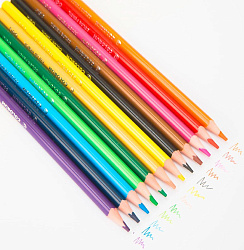Карандаши цв. Deli EC00110 ColoRun трехгран. пластик 18цв. коробка/европод. (18шт)