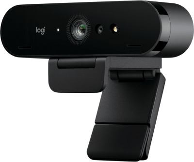 Камера Web Logitech Brio черный 13Mpix (4096x2160) USB3.0 с микрофоном (960-001106)