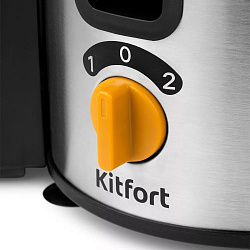 Соковыжималка центробежная Kitfort КТ-1138 800Вт рез.сок.:1000мл. черный/нержавеющая сталь