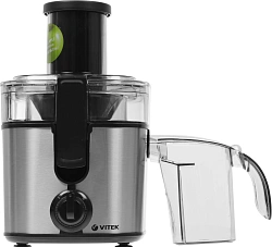 Соковыжималка центробежная Vitek VT-1600 1000Вт рез.сок.:600мл. стальной