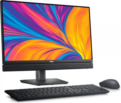 Моноблок Dell Optiplex 7420 23.8" Full HD i5 14500 (2.6) 16Gb SSD512Gb RX 6500 4Gb CR Windows 11 Pro GbitEth WiFi BT 240W клавиатура мышь Cam черный 1920x1080