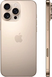 Смартфон Apple A3295 iPhone 16 Pro Max 512Gb бежевый титан моноблок 3G 4G 1Sim 6.9" 1320x2868 iOS 18 48Mpix 802.11 a/b/g/n/ac/ax/be NFC GPS Protect