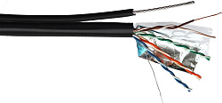Кабель информационный Lanmaster TWT-5EFTP-UNV-TR кат.5E FTP 4 пары 24AWG PE внешний 305м черный