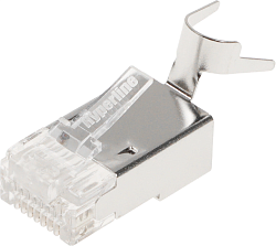 Коннектор Hyperline (PLUG-8P8C-UV-C6-TW-SH-10) FTP кат.6 RJ45 (упак.:10шт)