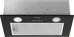Вытяжка встраиваемая Hyundai HBB 6030 BK черный управление: кнопочное (1 мотор)