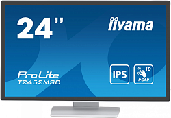 Монитор Iiyama 23.8" ProLite T2452MSC-W1 белый IPS LED 14ms 16:9 HDMI M/M матовая 400cd 178гр/178гр 1920x1080 60Hz DP FHD USB Touch 5.6кг