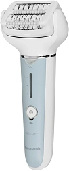 Эпилятор Panasonic ES-EY90-A520 скор.:3 насад.:10 от аккум. голубой/белый