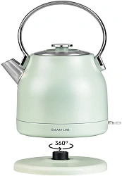 Чайник электрический Galaxy Line GL 0333 1.5л. 2200Вт мятный корпус: нерж.сталь (7010103330)