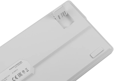 Клавиатура Acer OKW304 механическая белый USB Multimedia for gamer LED (ZL.KBDCC.01V)