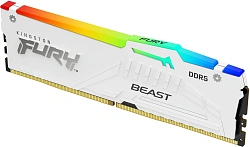 Память DDR5 32GB 6000MHz Kingston KF560C30BWEA-32 Fury Beast RGB RTL Gaming PC5-48000 CL30 DIMM 288-pin 1.4В kit single rank с радиатором Ret