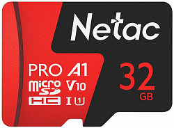 Флеш карта microSDHC 32GB Netac NT02P500PRO-032G-R P500 Extreme Pro + adapter
