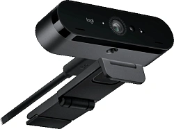 Камера Web Logitech BRIO черный 13Mpix (4096x2160) USB3.0 с микрофоном (960-001725)