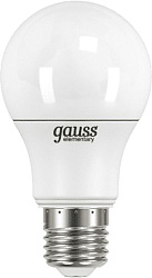 Лампа светодиодная Gauss Elementary 7Вт цок.:E27 груша 220B св.свеч.бел.нейт. A60 (упак.:10шт) (23227A)