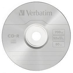Диск CD-R Verbatim 700Mb 52x Jewel case (10шт) (43327)