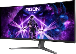 Монитор AOC 34" Agon Pro AG346UCD черный QD OLED LED 21:9 HDMI M/M матовая HAS Piv 1500000:1 250cd 178гр/178гр 3440x1440 175Hz FreeSync Premium DP WQ HD 2K (1440p) USB 10.82кг