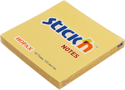 Блок самоклеящийся бумажный Stick`n 21391 76x76мм 100лист. 70г/м2 пастель оранжевый