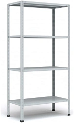 Стеллаж Практик MS Standart 200KD/100x50/4 пол.:4 разборная 2000x1000x500мм серый (S24099245402)