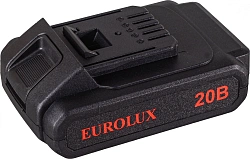 Дрель-шуруповерт Eurolux ДА-20/2Li аккум. патрон:быстрозажимной (кейс в комплекте) (72/14/52)
