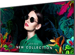 Панель Samsung 75" QM75C черный LED 8ms 16:9 HDMI M/M матовая 500cd 178гр/178гр 3840x2160 4K USB 38.3кг