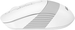 Мышь A4Tech Fstyler FG10CS Air белый/серый оптическая 2000dpi silent беспров. USB для ноутбука 4but (FG10CS AIR GRAYISH WHITE)