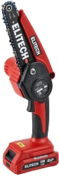 Цепная пила Elitech ПА 206К (E1611.018.00) дл.шины:6" (15cm) 1аккум. ЗУ (205459)