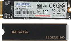 Накопитель SSD A-Data PCIe 4.0 x4 4TB ALEG-960-4TCS Legend 960 M.2 2280