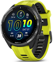 Смарт-часы Garmin Forerunner 965 1.3" AMOLED корп.черный рем.черный/желтый (010-02809-12)