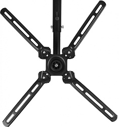 Кронштейн для телевизора Cactus CS-CP07 черный 23"-55" макс.45кг потолочный поворот и наклон