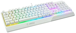Клавиатура MSI Vigor GK30 белый USB for gamer LED