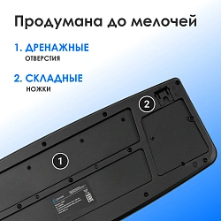 Клавиатура Оклик 105M черный USB (1678092)