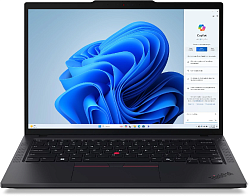 Ноутбук Lenovo ThinkPad T14 G5 Core Ultra 7 155U 16Gb SSD512Gb Intel Graphics 14" IPS WUXGA (1920x1200) Windows 11 Pro 64 black WiFi BT Cam (21ML0089US)