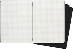 Блокнот Moleskine CAHIER JOURNAL QP322 XLarge 190х250мм обложка картон 120стр. клетка черный (3шт)