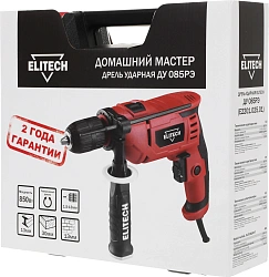 Дрель ударная Elitech ДУ 085РЭ 850Вт патрон:быстрозажимной реверс (204025)