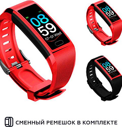Фитнес-трекер Smarterra FitMaster 5 IPS корп.:красный рем.:красный (SMFT-05RBL)