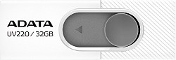 Флеш Диск A-Data 32Gb UV220 AUV220-32G-RWHGY USB2.0 белый/серый