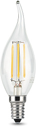 Лампа светодиодная Gauss Filament 7Вт цок.:E14 свеча 220B св.свеч.бел.теп. CF35 (упак.:1шт) (104801107)
