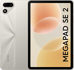 Планшет Tecno MegaPad SE 2 T1002W MT8786 (2.0) 8C RAM4Gb ROM256Gb 9.65" IPS 2048x1280 Android 16 золотистый 8Mpix 8Mpix BT WiFi microSD 2Tb 7000mAh 147hr