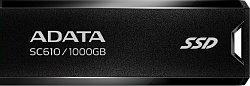 Накопитель SSD A-Data USB3.1 1TB SC610-1000G-CBK/RD SC610 черный