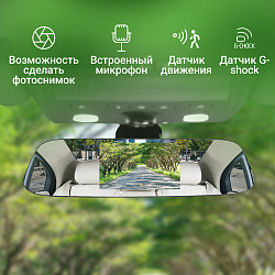 Видеорегистратор Digma FreeDrive 404 MIRROR DUAL черный 2Mpix 1080x1920 1080p 170гр. GP6248
