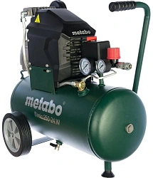 Компрессор поршневой Metabo Basic 250-24 W масляный 200л/мин 24л 1500Вт зеленый