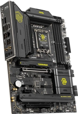 Материнская плата MSI MAG B860 TOMAHAWK WIFI Soc-1851 Intel B860 4xDDR5 ATX AC`97 8ch(7.1) 5Gigabit RAID+HDMI+DP