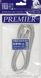 Кабель Premier 5-910 USB A(m) USB B(m) 1.8м (5-910 1.8) серый