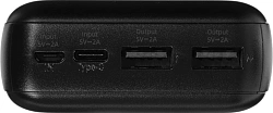 Мобильный аккумулятор Hoco J123A Element 20000mAh 2A 2xUSB-A черный