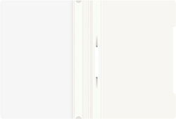 Папка-скоросшиватель Бюрократ -PS20WH A4 прозрач.верх.лист пластик белый 0.12/0.16