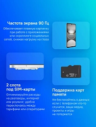 Смартфон Tecno Spark 30 256Gb 8Gb серебристый моноблок 3G 4G 2Sim 6.78" 1080x2436 Android 14 64Mpix 802.11 a/b/g/n/ac NFC GPS GSM900/1800 GSM1900 Protect FM A-GPS microSD max1024Gb